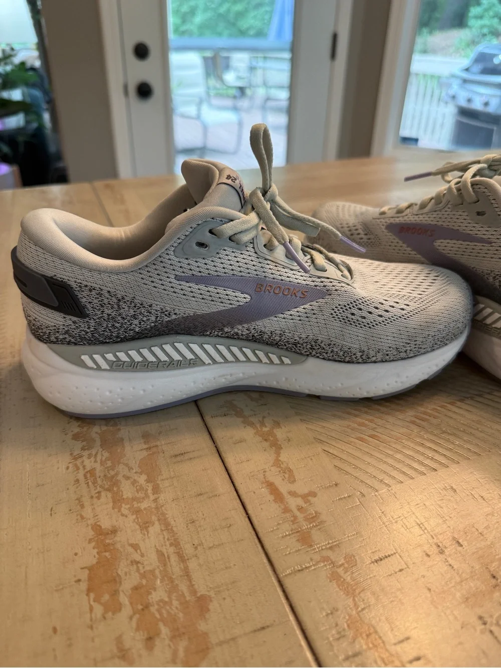 Brooks Women's Ariel GTS Running Shoes - Light Gray with Lavender